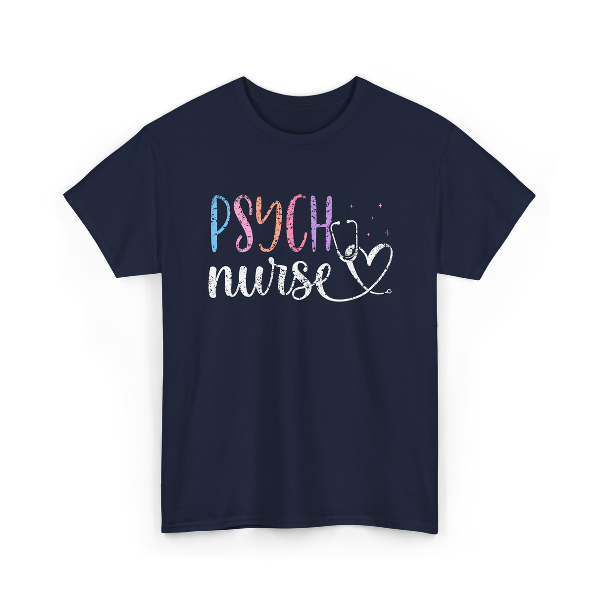 Psych Nurse Nursing Mental Health T-Shirt - Navy