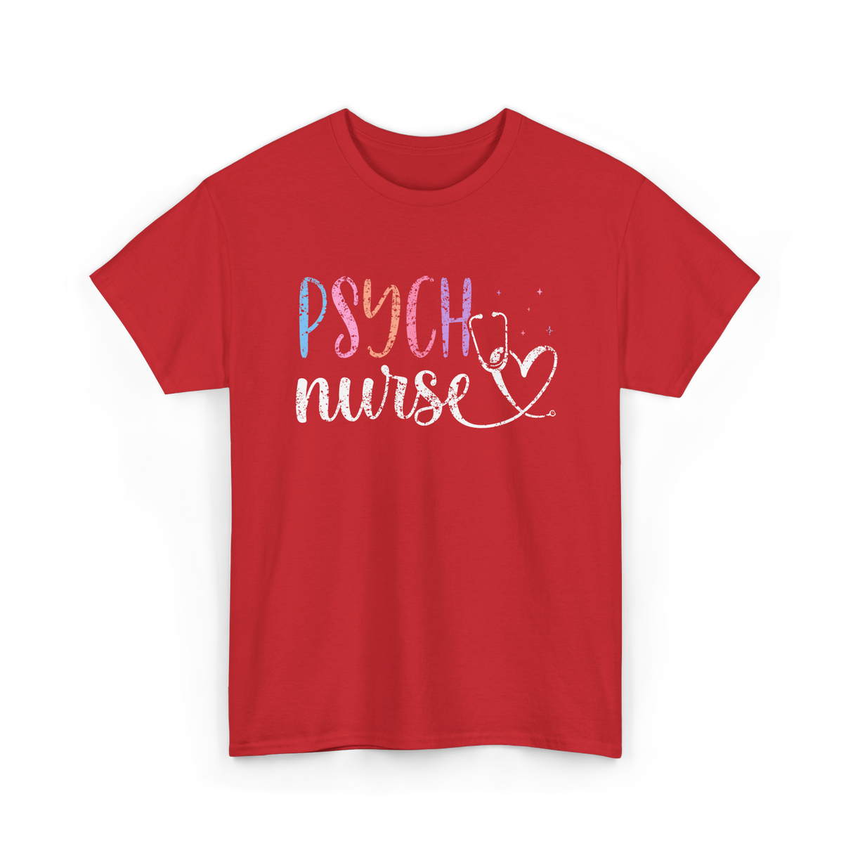 Psych Nurse Nursing Mental Health T-Shirt - Red