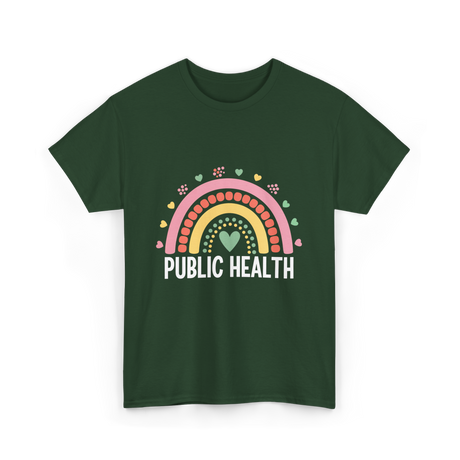 Public Health Rainbow Healthcare T-Shirt - Forest Green
