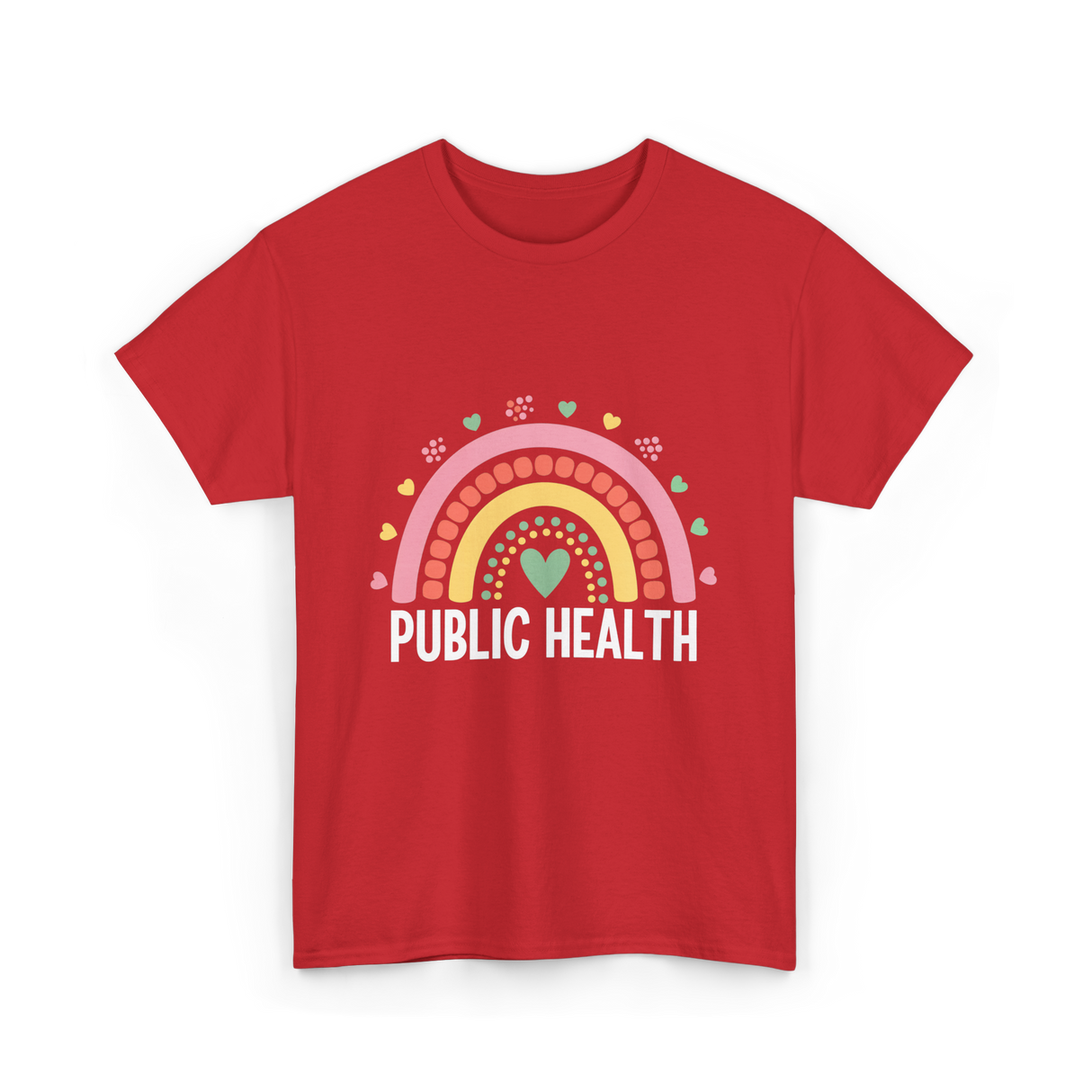 Public Health Rainbow Healthcare T-Shirt - Red