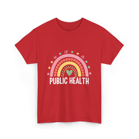 Public Health Rainbow Healthcare T-Shirt - Red