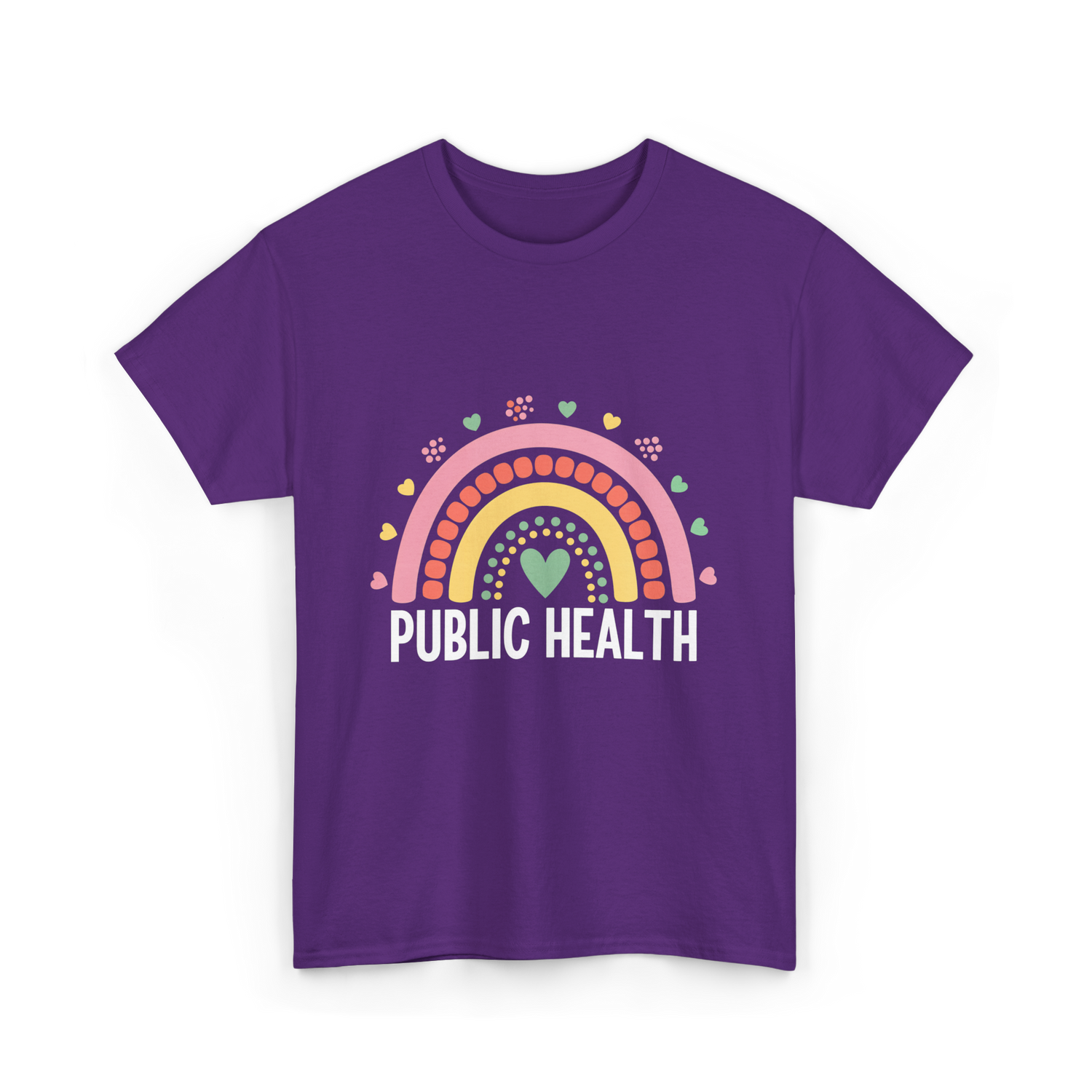 Public Health Rainbow Healthcare T-Shirt - Purple