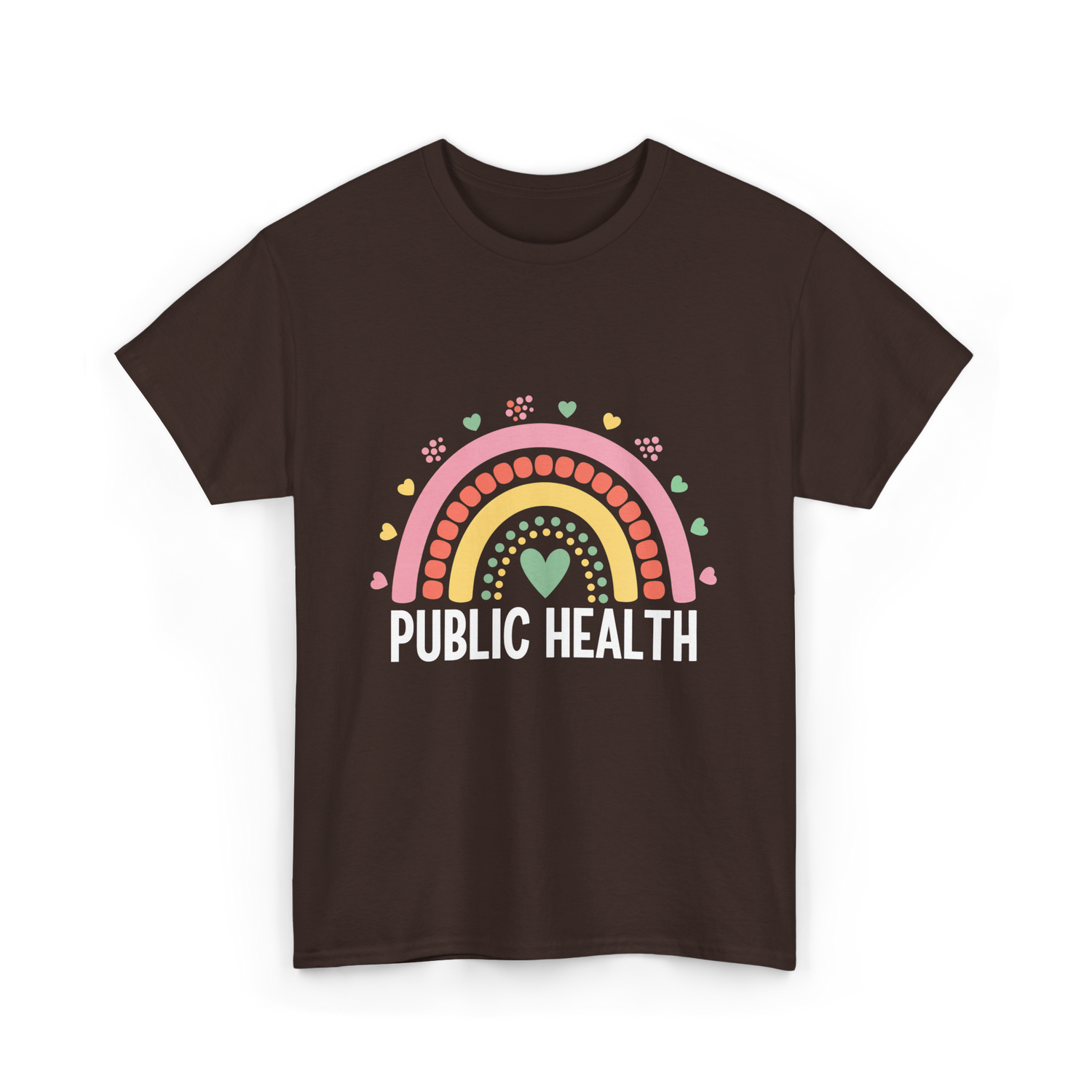 Public Health Rainbow Healthcare T-Shirt - Dark Chocolate