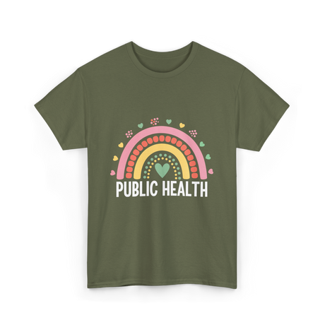 Public Health Rainbow Healthcare T-Shirt - Military Green