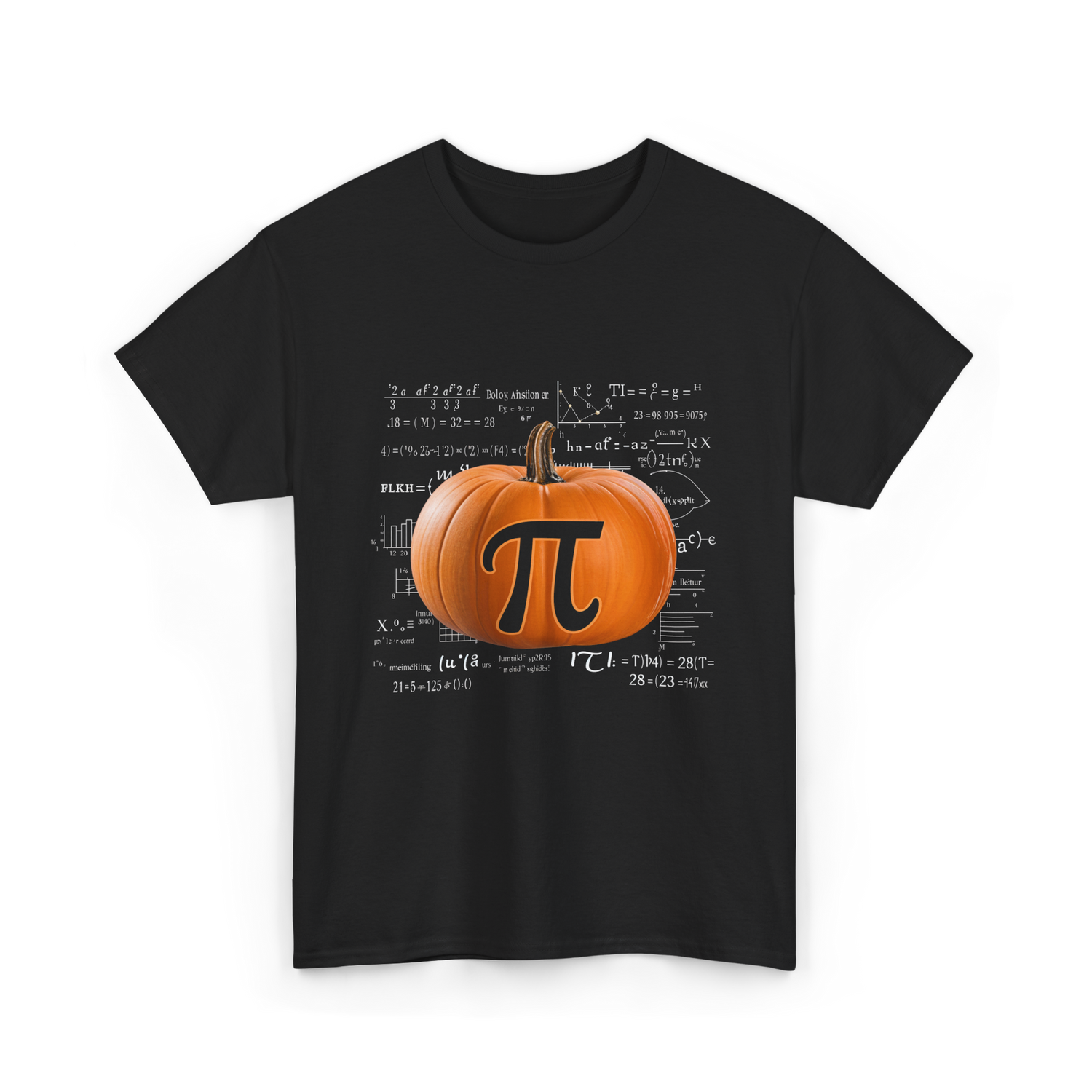 Pumpkin Pi Math Pumpkin T-Shirt - Black