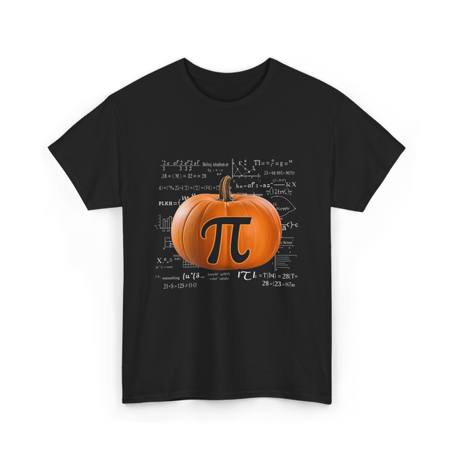Pumpkin Pi Math Pumpkin T-Shirt - Black