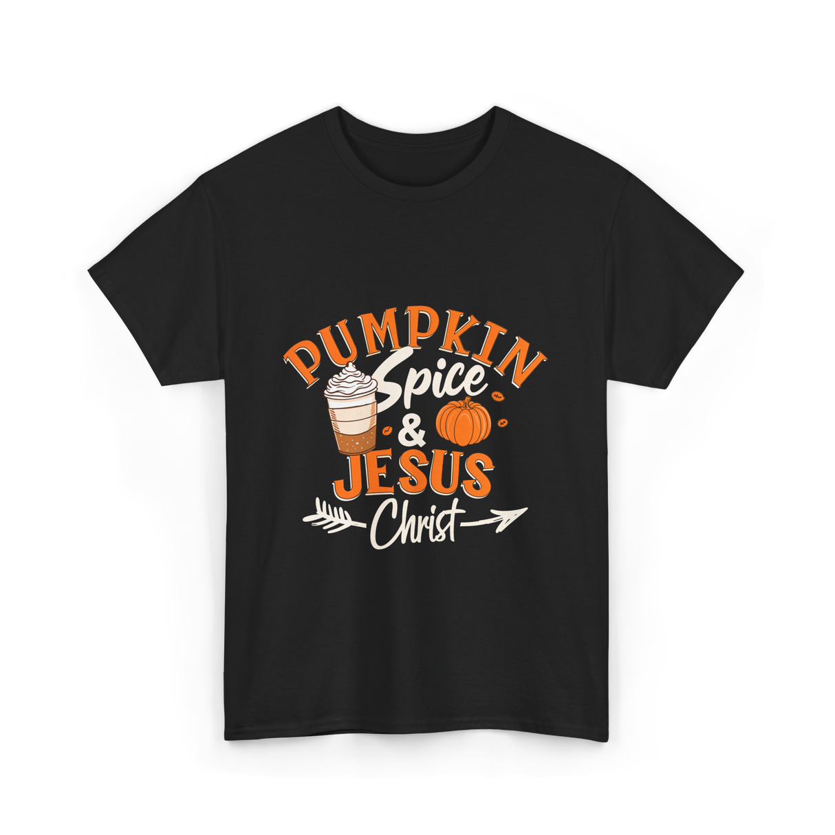 Pumpkin Spice Jesus Christ T-Shirt - Black