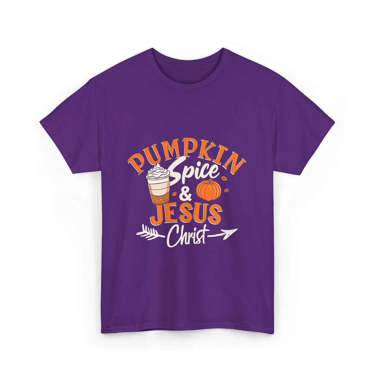 Pumpkin Spice Jesus Christ T-Shirt - Purple