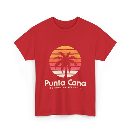 Punta Cana Dominican Republic Travel T-Shirt - Red