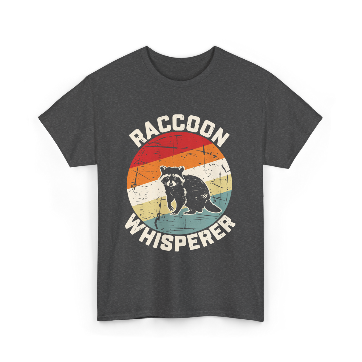 Raccoon Whisperer Raccoon T-Shirt - Dark Heather