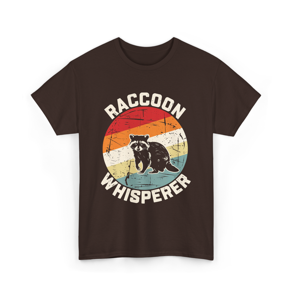 Raccoon Whisperer Raccoon T-Shirt - Dark Chocolate