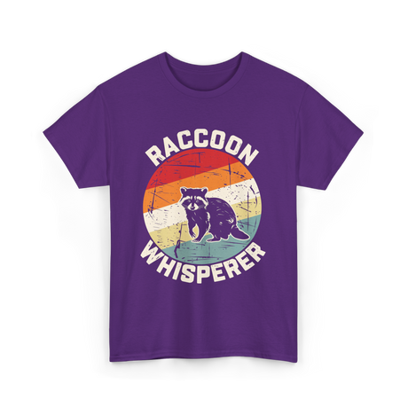 Raccoon Whisperer Raccoon T-Shirt - Purple