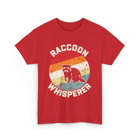 Raccoon Whisperer Raccoon T-Shirt - Red