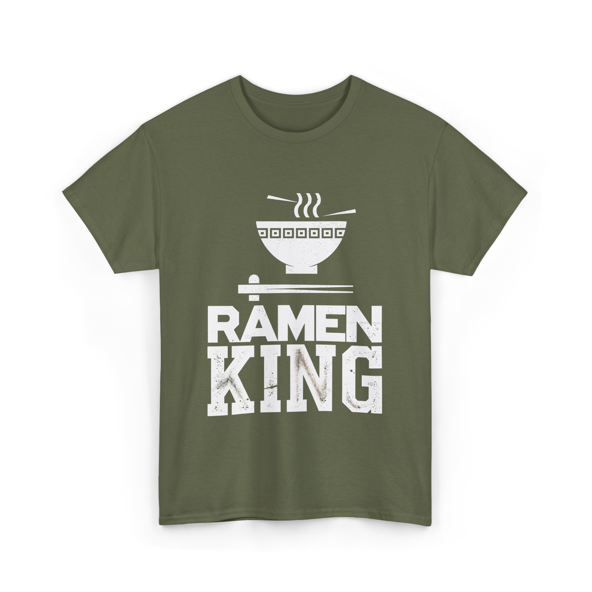 Ramen King Ramen Noodles T-Shirt - Military Green