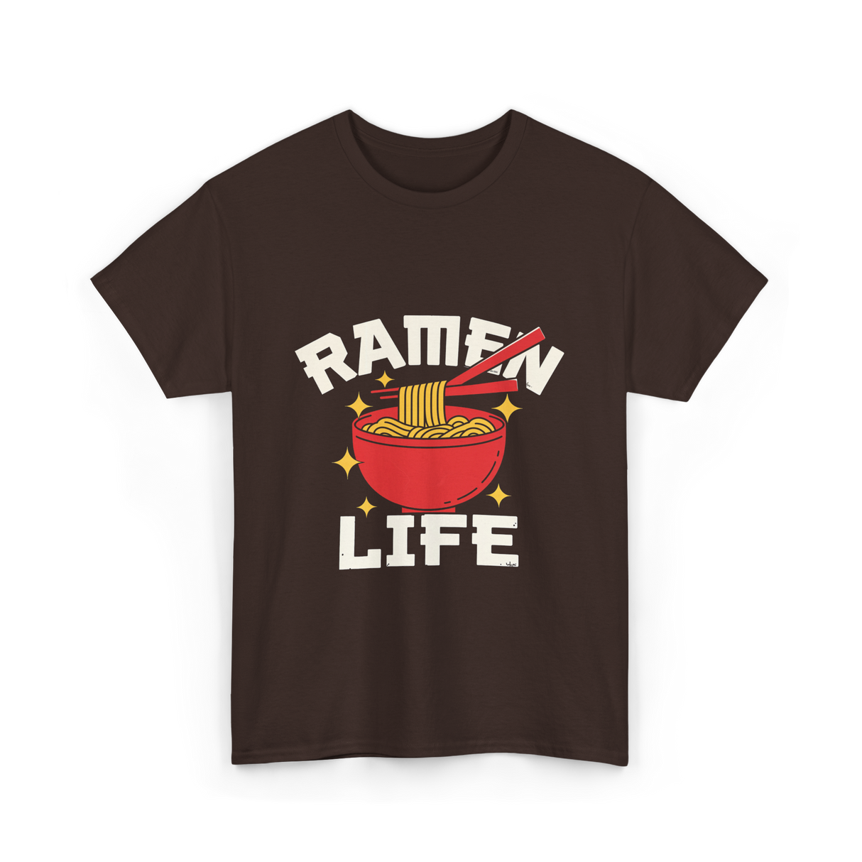 Ramen Life Ramen Noodles T-Shirt - Dark Chocolate