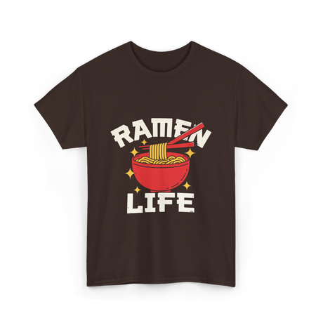 Ramen Life Ramen Noodles T-Shirt - Dark Chocolate