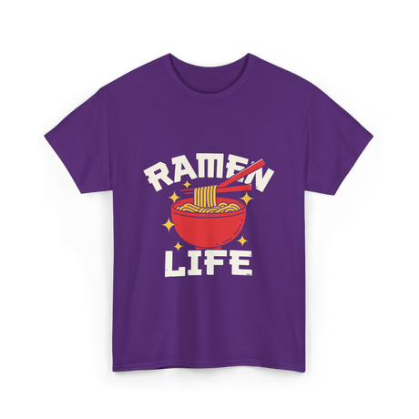 Ramen Life Ramen Noodles T-Shirt - Purple