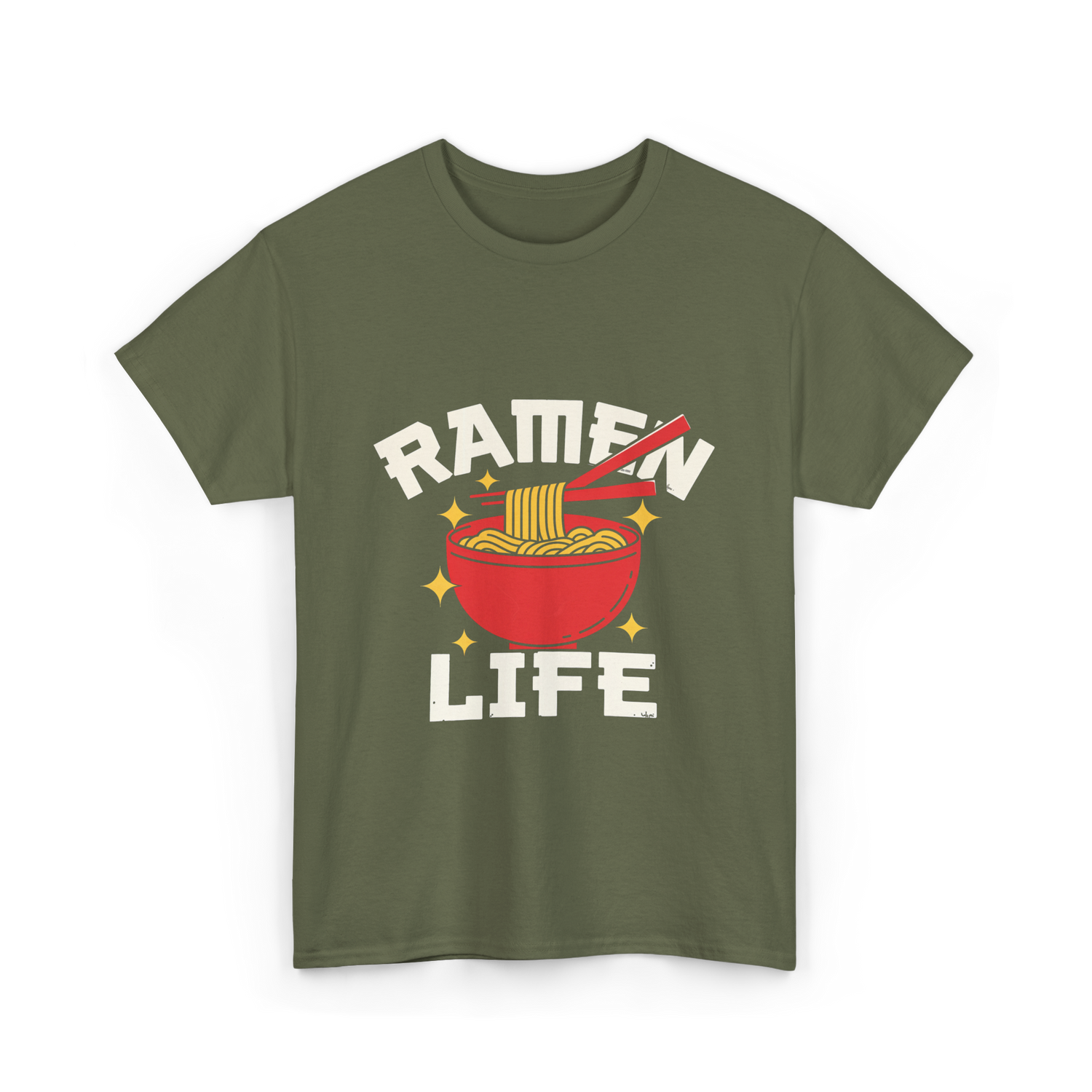 Ramen Life Ramen Noodles T-Shirt - Military Green