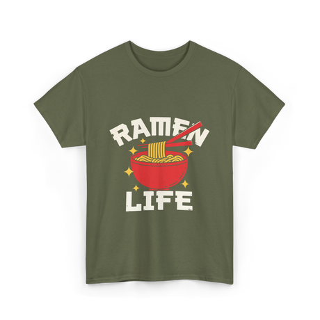 Ramen Life Ramen Noodles T-Shirt - Military Green
