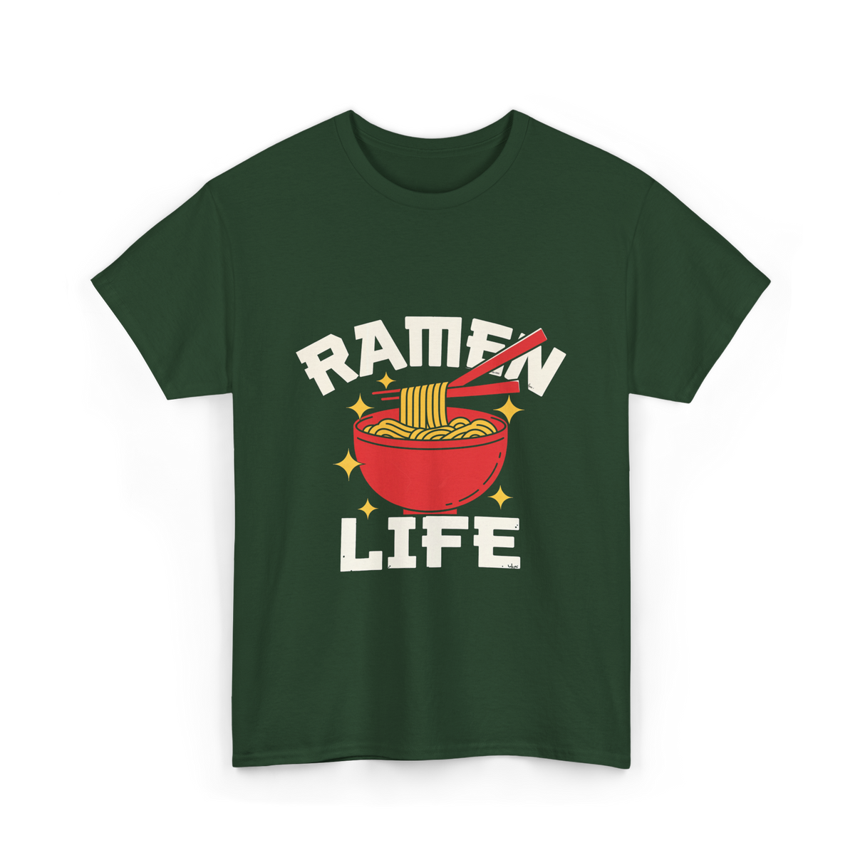Ramen Life Ramen Noodles T-Shirt - Forest Green