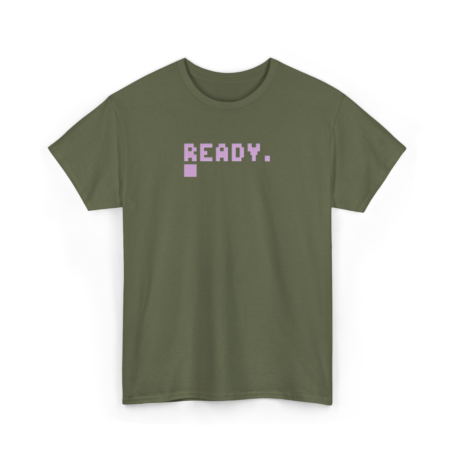 Ready Retro Gamer Computer T-Shirt - Military Green