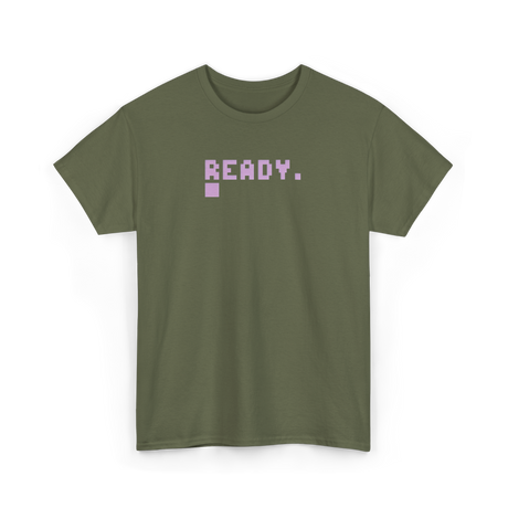 Ready Retro Gamer Computer T-Shirt - Military Green