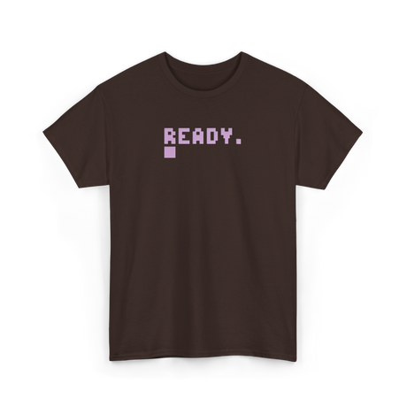 Ready Retro Gamer Computer T-Shirt - Dark Chocolate