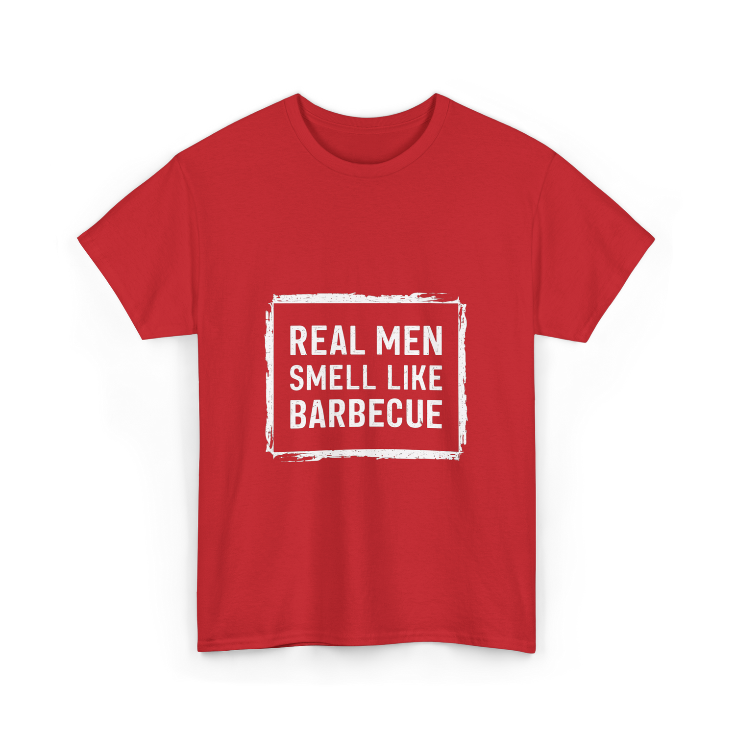 Real Men Smell Like Barbecue Barbecue T-Shirt - Red