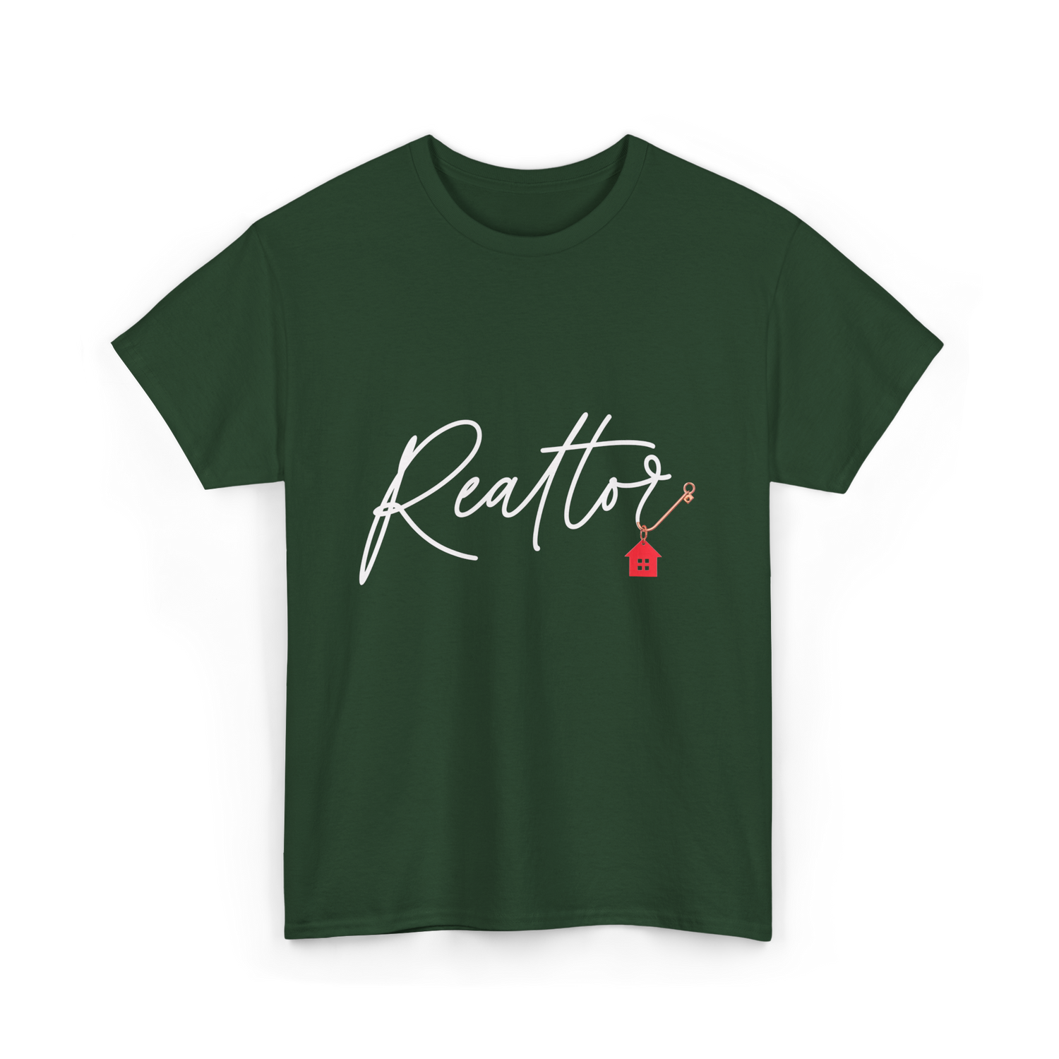 Realtor Home Real Estate T-Shirt - Forest Green