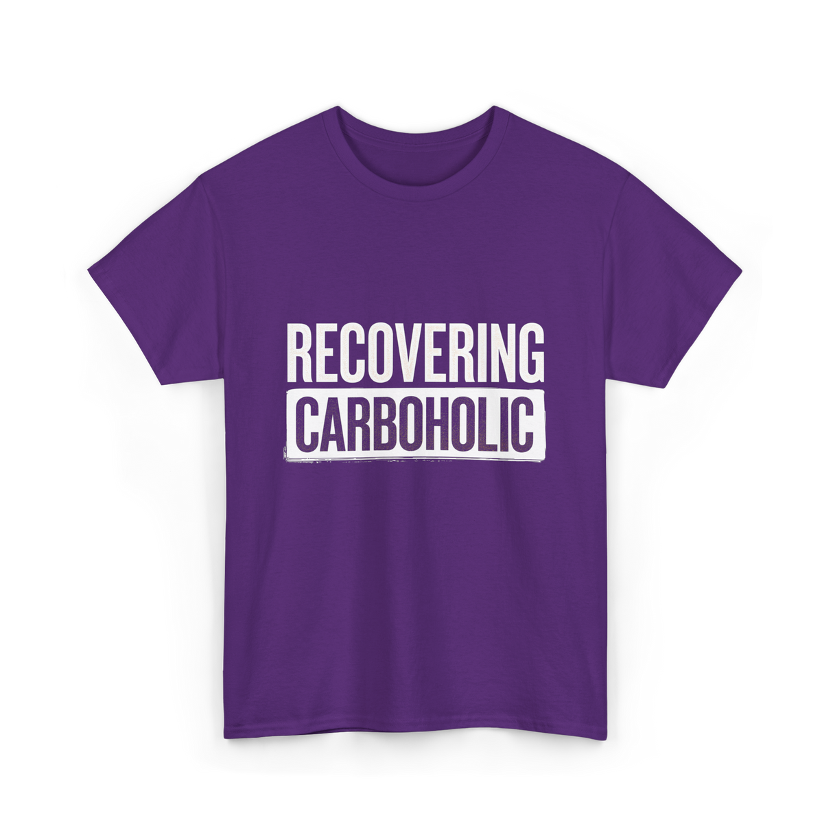Recovering Carboholic Carbohydrate T-Shirt - Purple