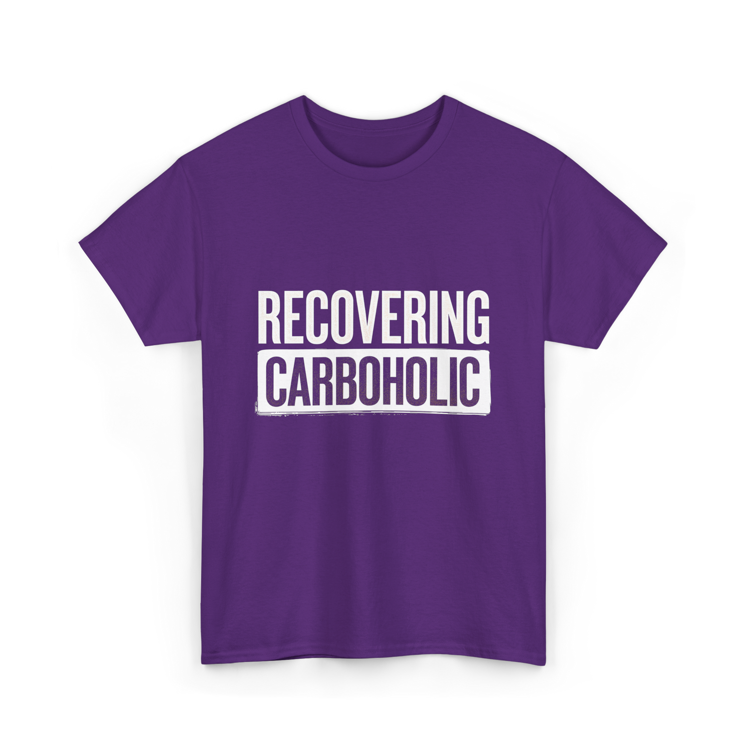 Recovering Carboholic Carbohydrate T-Shirt - Purple