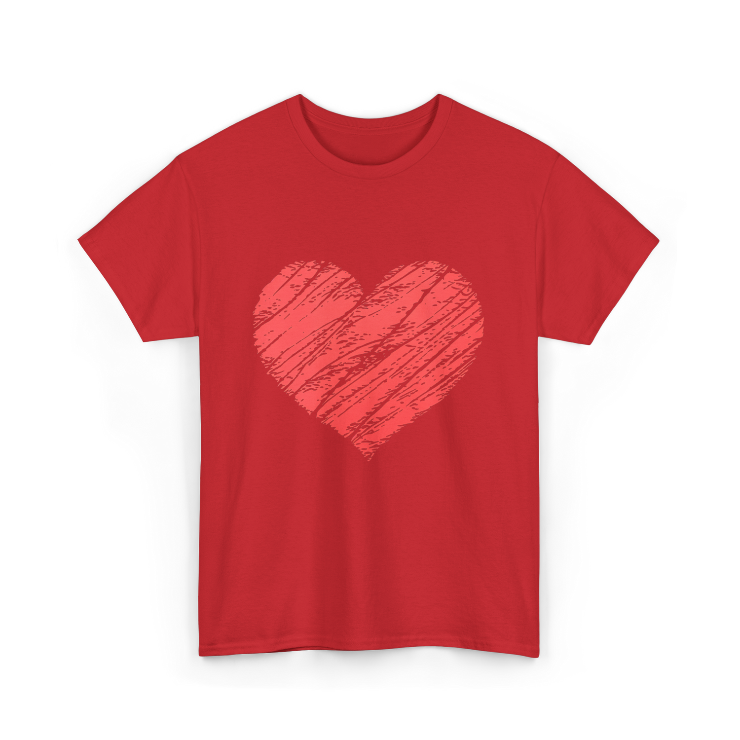 Red Heart Vintage Love T-Shirt - Red