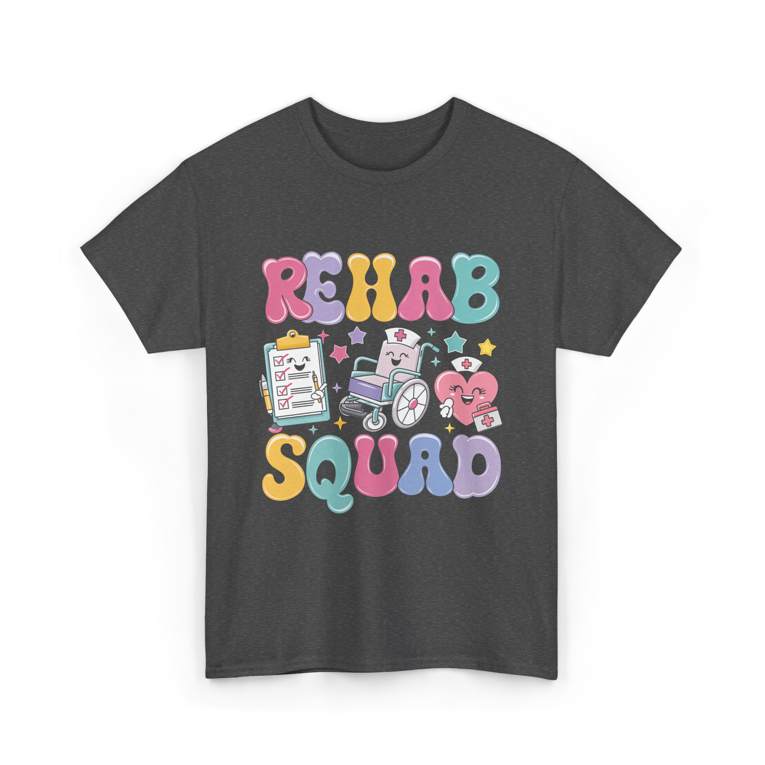 Rehab Squad Rehabilitation Team T-Shirt - Dark Heather