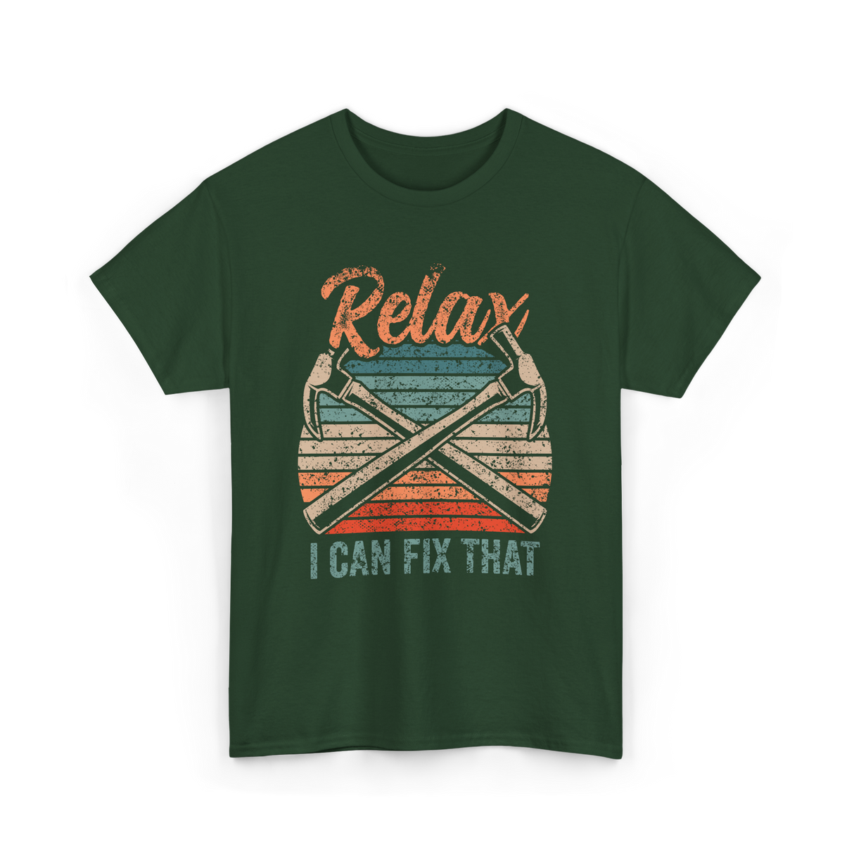 Relax I Can Fix That Repair T-Shirt - Forest Green