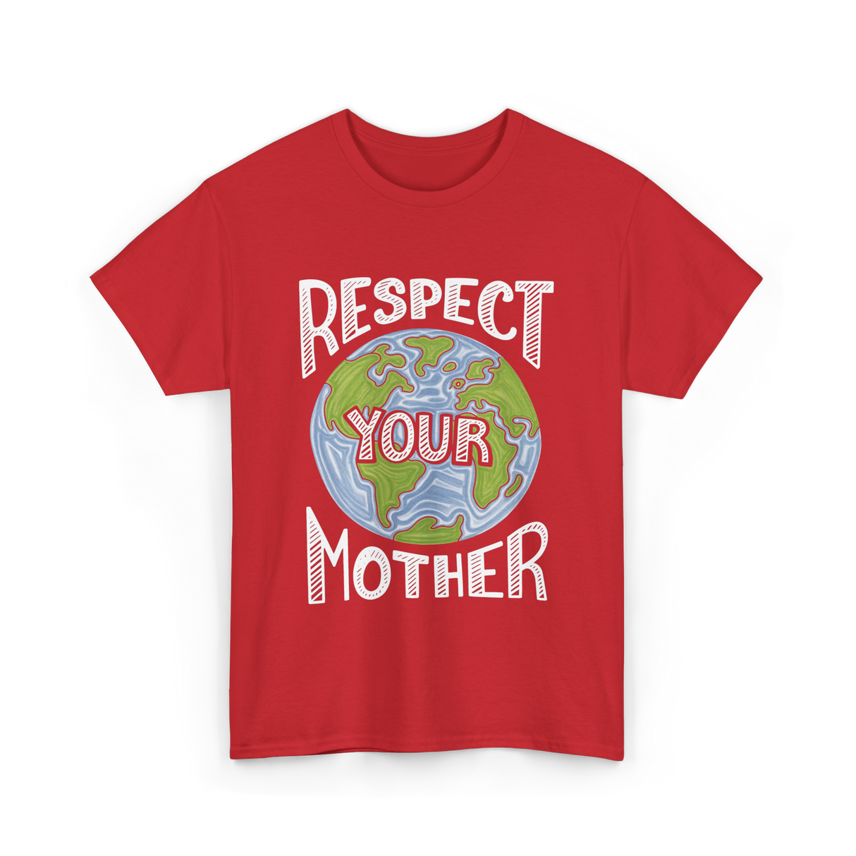 Respect Your Mother Planet T-Shirt - Red