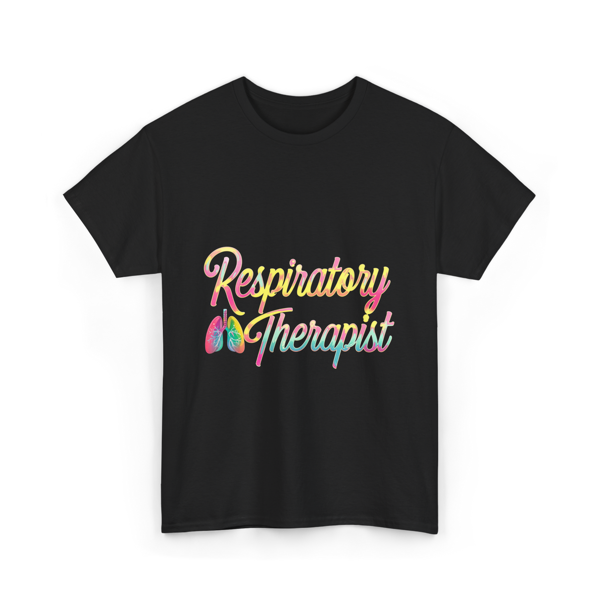 Respiratory Therapist healthcare support T-Shirt - Black