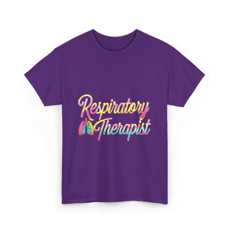 Respiratory Therapist healthcare support T-Shirt - Purple