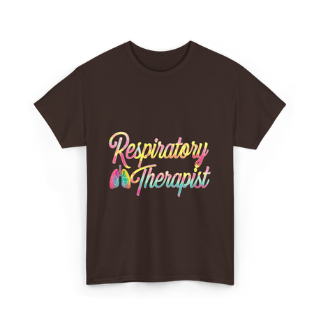 Respiratory Therapist healthcare support T-Shirt - Dark Chocolate