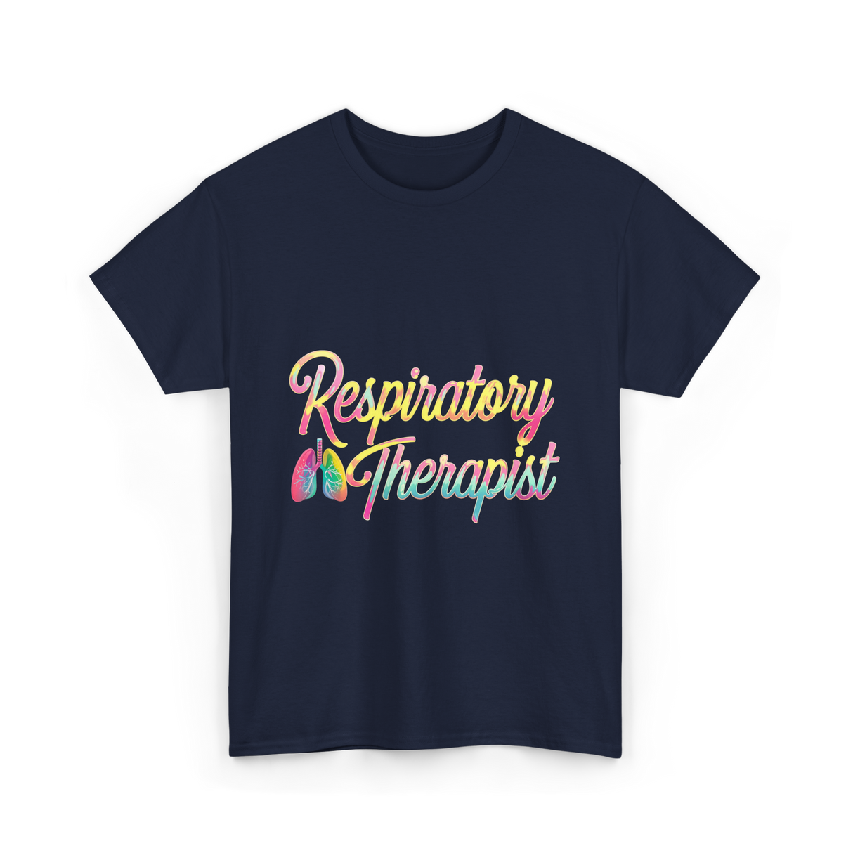 Respiratory Therapist healthcare support T-Shirt - Navy