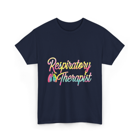 Respiratory Therapist healthcare support T-Shirt - Navy