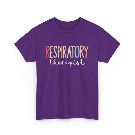 Respiratory Therapist Therapy T-Shirt - Purple