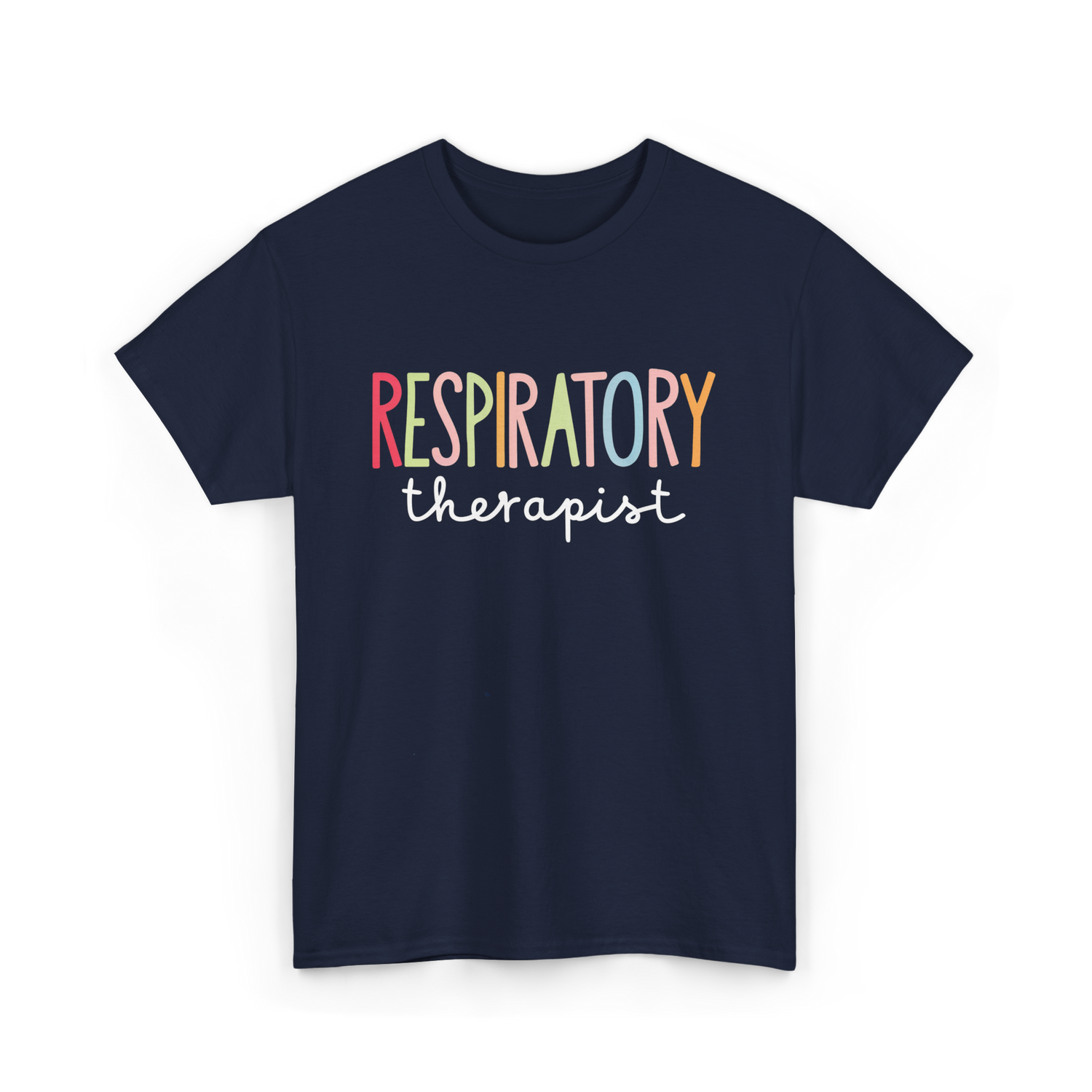 Respiratory Therapist Therapy T-Shirt - Navy