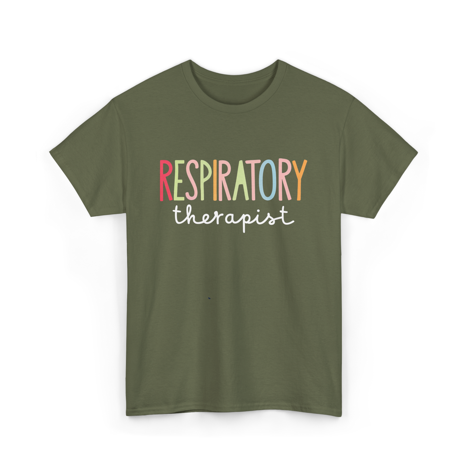 Respiratory Therapist Therapy T-Shirt - Military Green