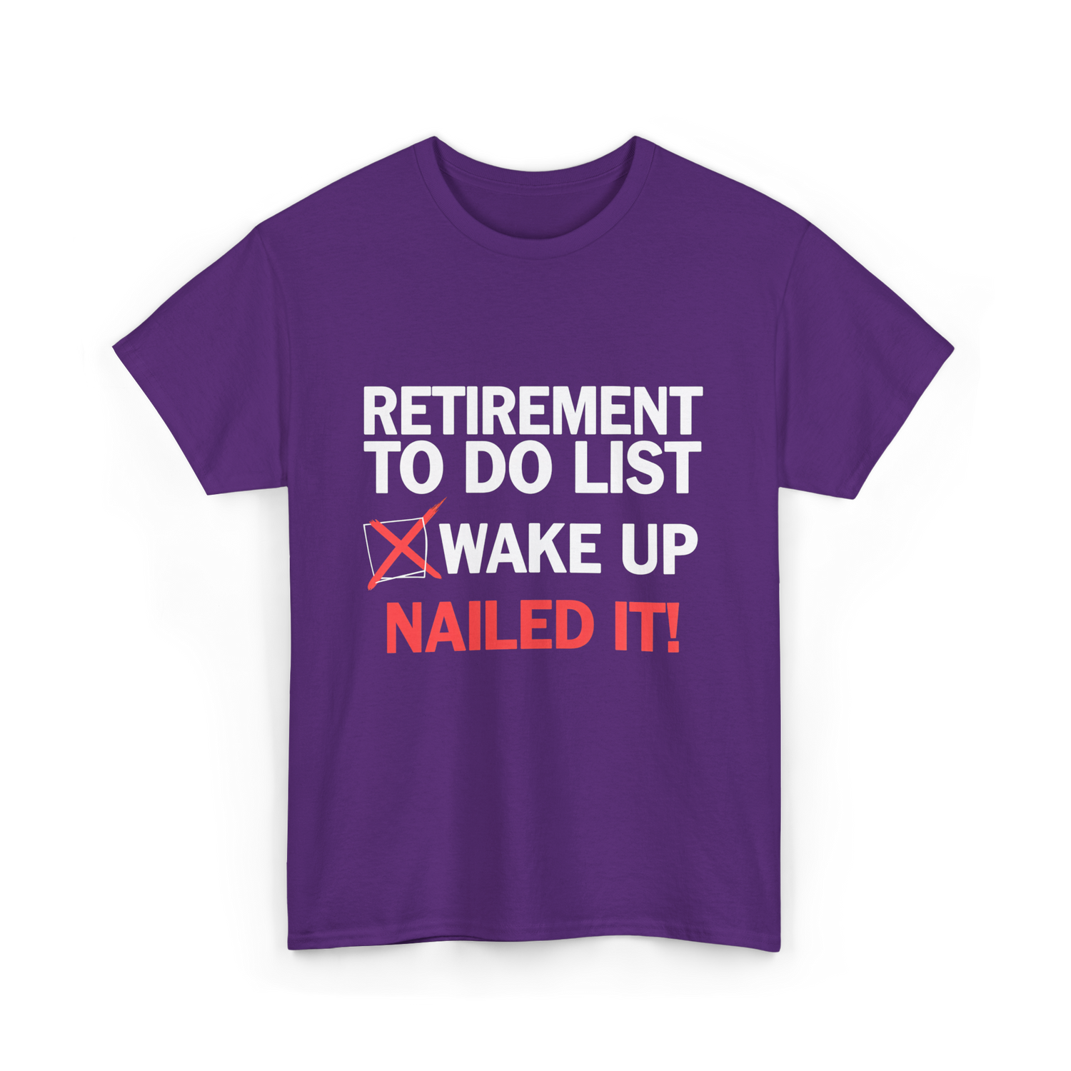 Retirement To Do List Retirement T-Shirt - Purple
