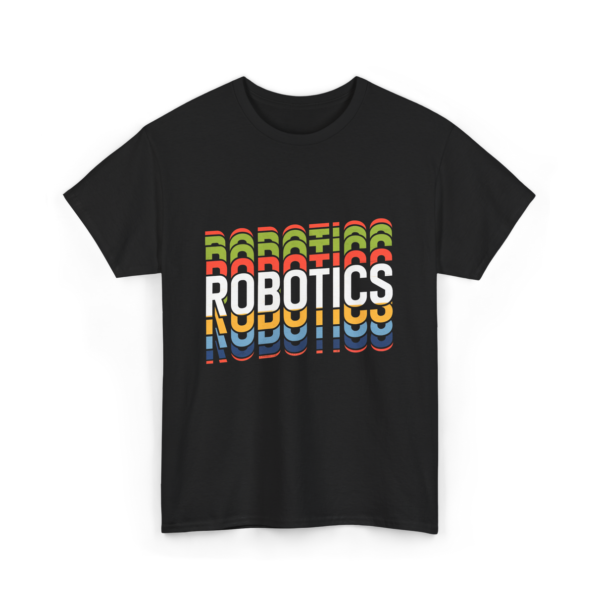 Robotics Retro Robotics Engineer T-Shirt - Black