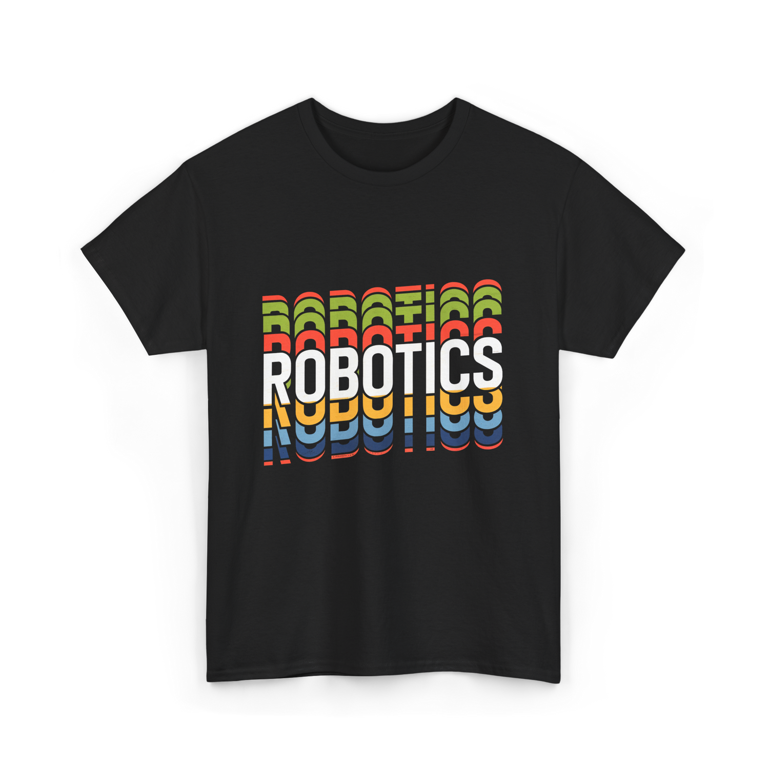 Robotics Retro Robotics Engineer T-Shirt - Black
