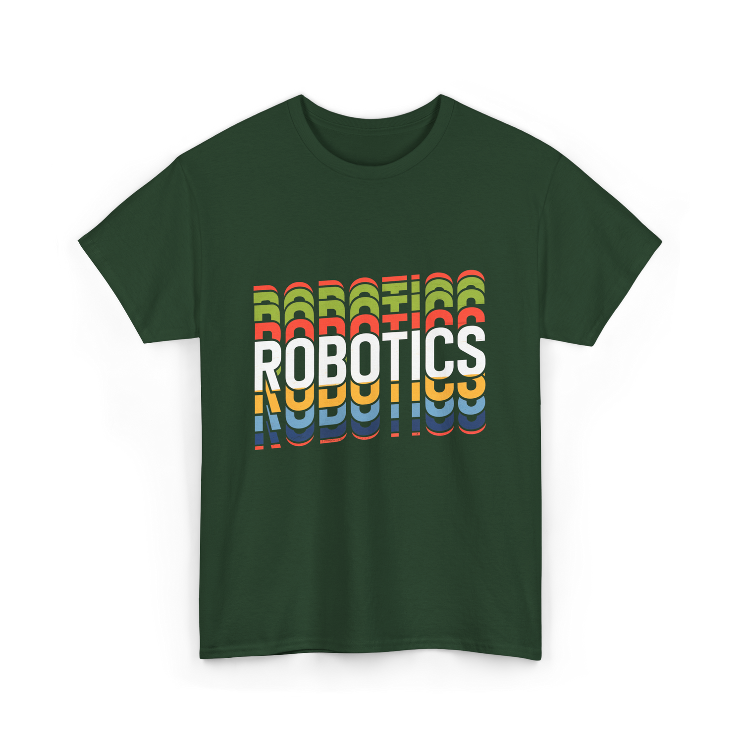 Robotics Retro Robotics Engineer T-Shirt - Forest Green