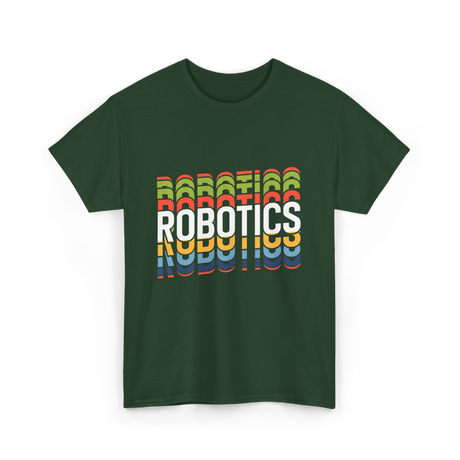 Robotics Retro Robotics Engineer T-Shirt - Forest Green