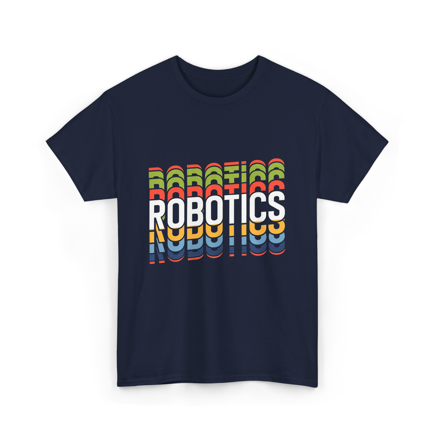 Robotics Retro Robotics Engineer T-Shirt - Navy
