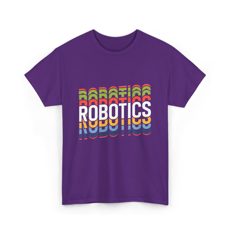 Robotics Retro Robotics Engineer T-Shirt - Purple